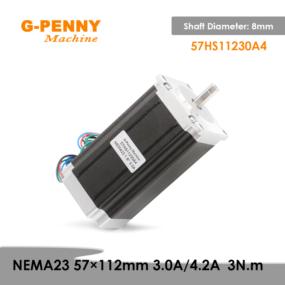 Nema23 Stepper - Шаговый двигатель NEMA23, 57x112 мм, 3