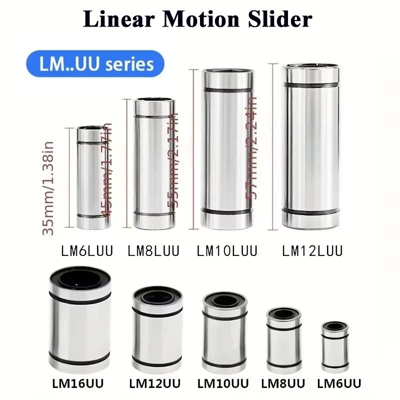 Lm8Uu Bearing - 4/10 шт. LM3UU LM4UU LM5UU LM6UU