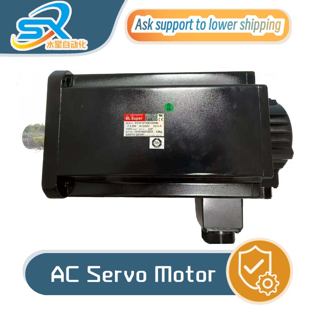Servo Motor - Высокомощный двигатель SANYO DENKI P60B18750RXS00M 7,5