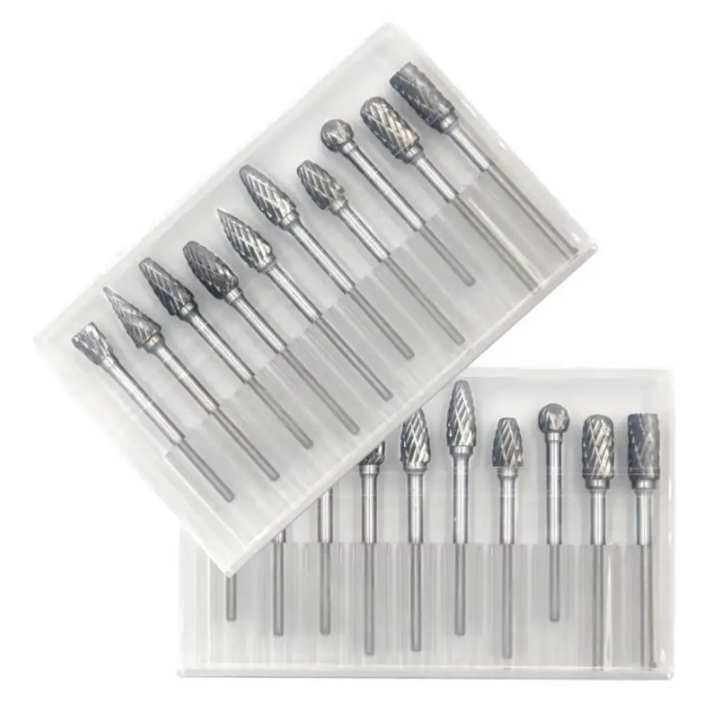 Carbide End Mill - Набор из 10 твердосплавных роторных фрез