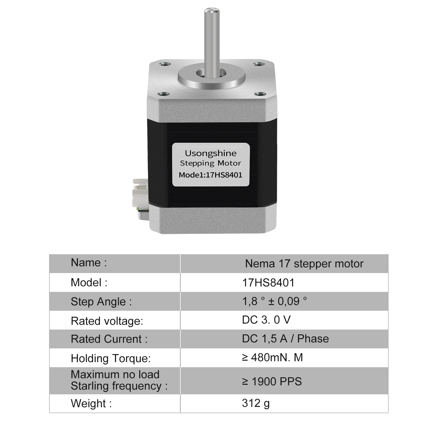 Шаговый двигатель Usongshine N – обзор и цена Stepper Motor Nema17