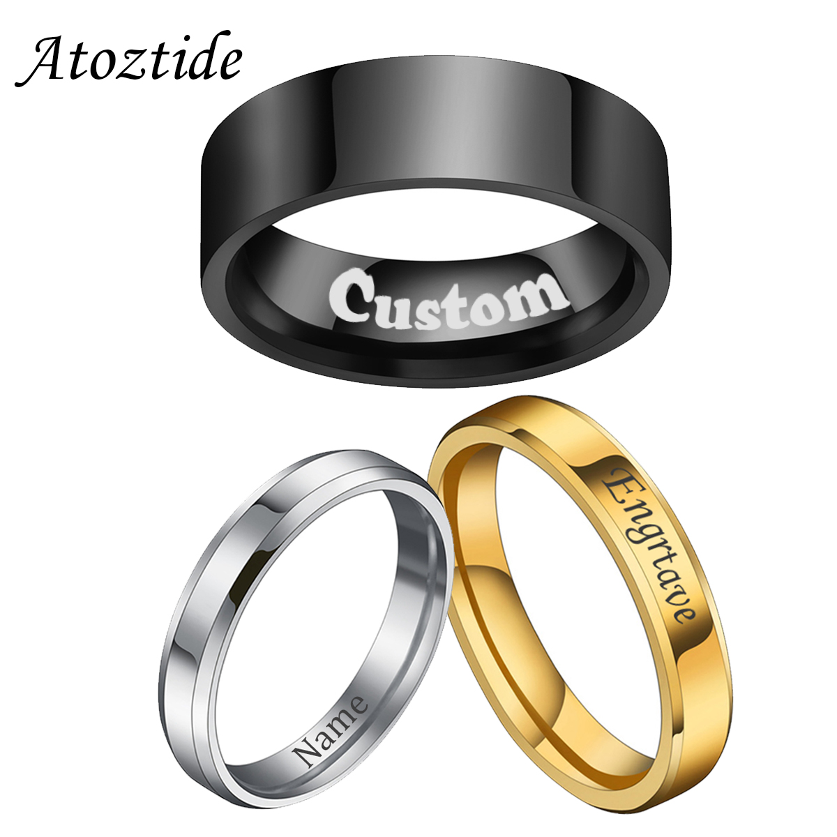 Женские кольца из нержавеющей  – обзор и цена Coupling 8Mm
