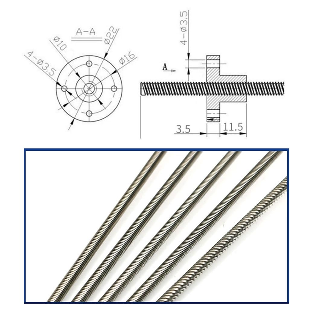 1 шт. ходовой винт T6, круглый – обзор и цена Lead Screw 8Mm