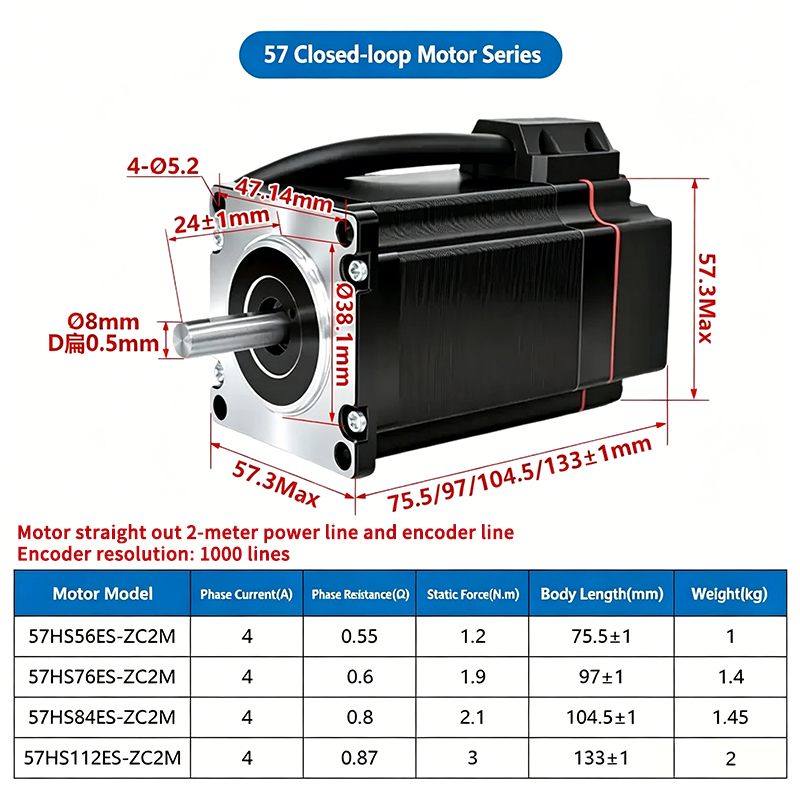1.2/1.9/2.1/3 Н·м, высокомомен – обзор и цена Nema23 Stepper